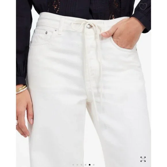 Madewell Low-Slung Baggy Jean: Airy Denim Edition Vintage Canvas Women's Sz 30 - Picture 5 of 16